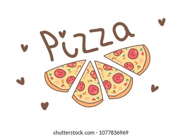 Delicious slices of pepperoni pizza