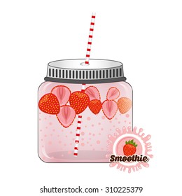 delicious smoothie design, vector illustration eps10 graphic 
