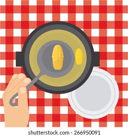 delicious soup design, vector illustration eps10 graphic 