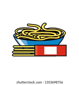 delicious spaghetii dish icon