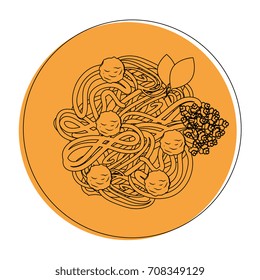 Delicious spaghetti food