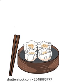 delicious steamed dimsum siumay food