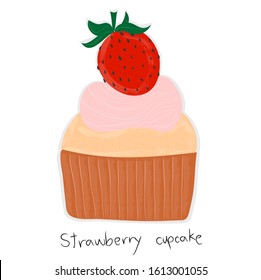 Delicious and delicious strawberry cupcakes
