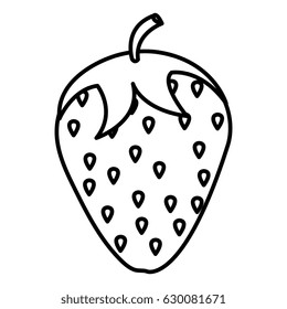 delicious strawberry fruit icon