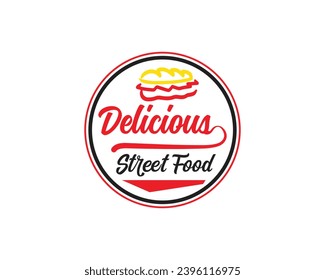 delicious Street Food Logo Design Template, Food, Eating, Sweet, Concept