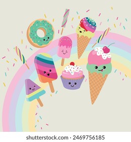 Delicious Summer Treats with Rainbow