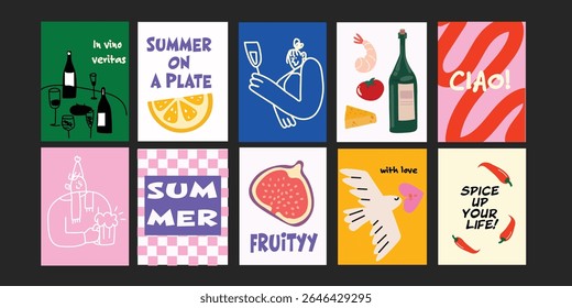 Delicious summer vibes with strawberries, cocktails, and party energy.

