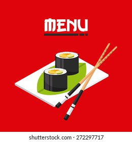 delicious sushi design, vector illustration eps10 graphic 