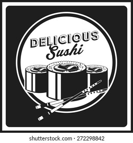 delicious sushi design, vector illustration eps10 graphic 