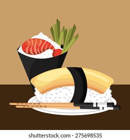 delicious sushi design, vector illustration eps10 graphic 