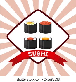 delicious sushi design, vector illustration eps10 graphic 