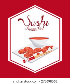 delicious sushi design, vector illustration eps10 graphic 