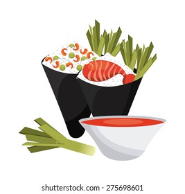delicious sushi design, vector illustration eps10 graphic 