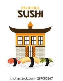 delicious sushi design, vector illustration eps10 graphic 