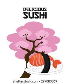 delicious sushi design, vector illustration eps10 graphic 
