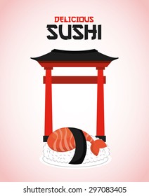 delicious sushi design, vector illustration eps10 graphic 