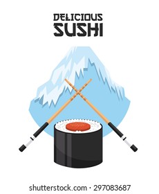 delicious sushi design, vector illustration eps10 graphic 