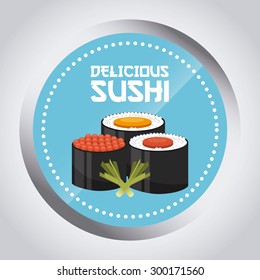 delicious sushi design, vector illustration eps10 graphic 