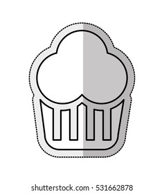 delicious sweet cake icon vector illustration design