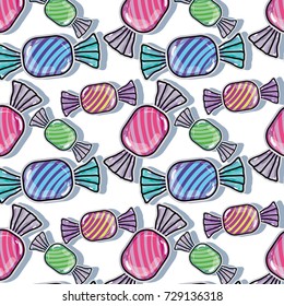 delicious sweet candy background design