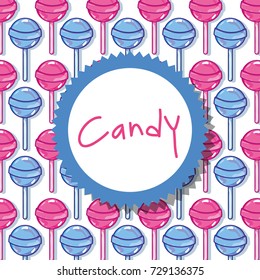 delicious sweet candy background design