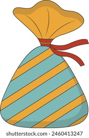 Delicious Sweet Candy Illustration. Dessert with Minimalist Cartoon Design.