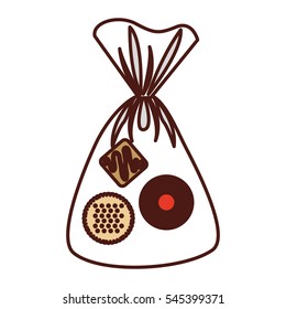delicious sweet cookies icon vector illustration design