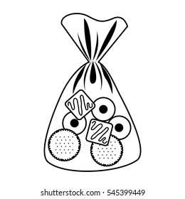 delicious sweet cookies icon vector illustration design
