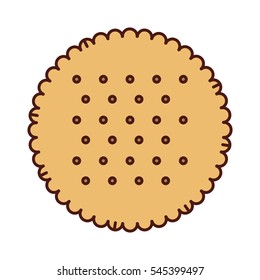 delicious sweet cookies icon vector illustration design