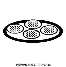 delicious sweet cookies icon vector illustration design