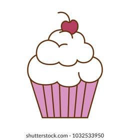 delicious and sweet cupcake