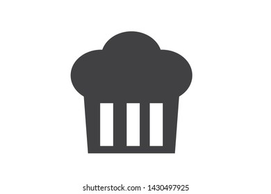 Delicious sweet cupcake icon vector  
