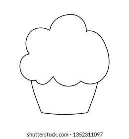 delicious sweet cupcake pastry