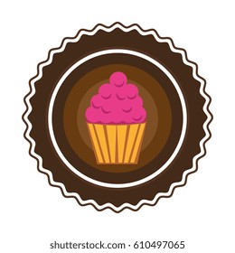 delicious sweet cupcake product