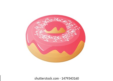 Delicious sweet dessert cake vector 