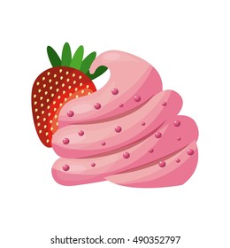 delicious sweet dessert icon vector illustration design