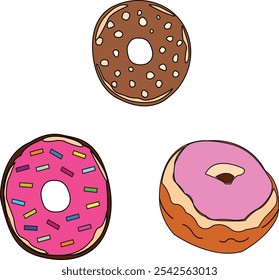  Delicioso y dulce plato de donas