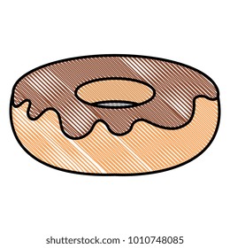 delicious sweet donut icon