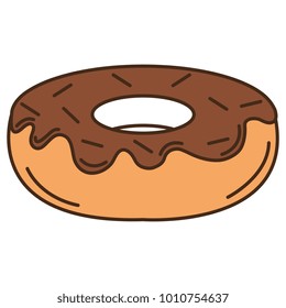 delicious sweet donut icon