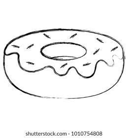 delicious sweet donut icon