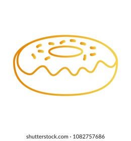 delicious sweet donut icon