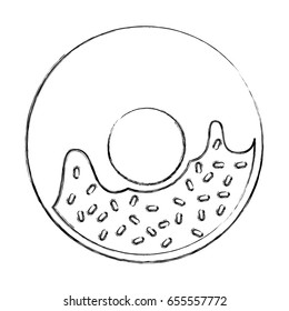 delicious sweet donut icon