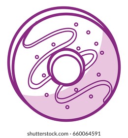 delicious sweet donut icon