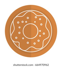 delicious sweet donut icon