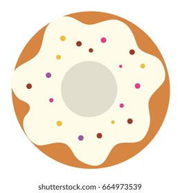 delicious sweet donut icon
