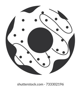 delicious sweet donut icon