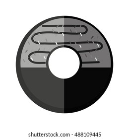 delicious sweet donut icon vector illustration design