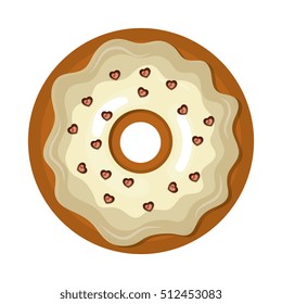 delicious sweet donuts icon