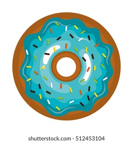 delicious sweet donuts icon