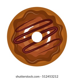 delicious sweet donuts icon